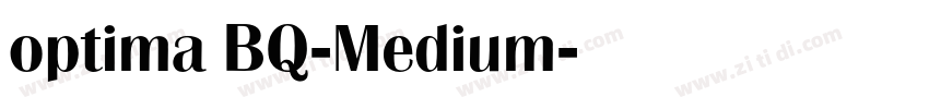 optima BQ-Medium字体转换